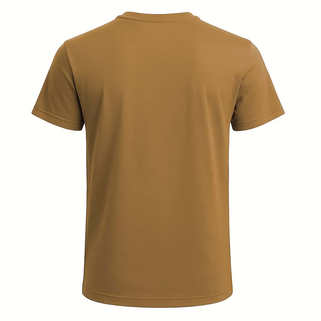 Classic Crew Neck T-Shirt – Camel Brown
