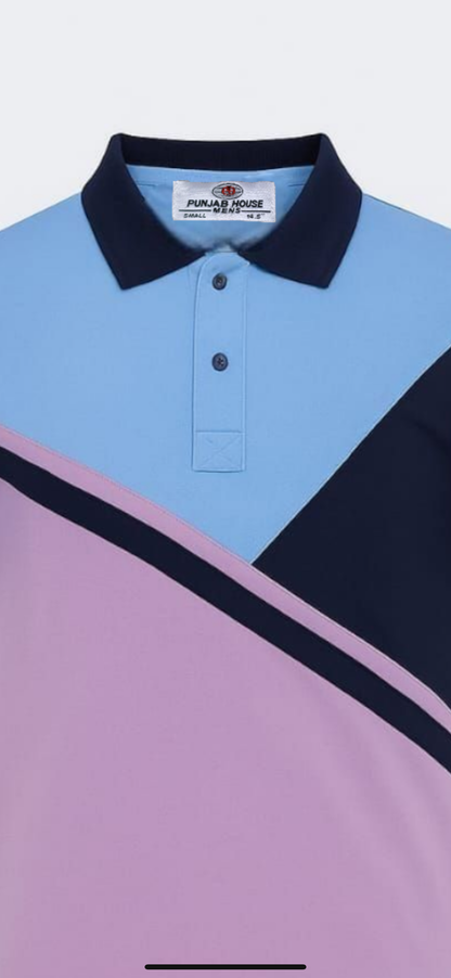 Men’s Color-Block Polo Shirt”