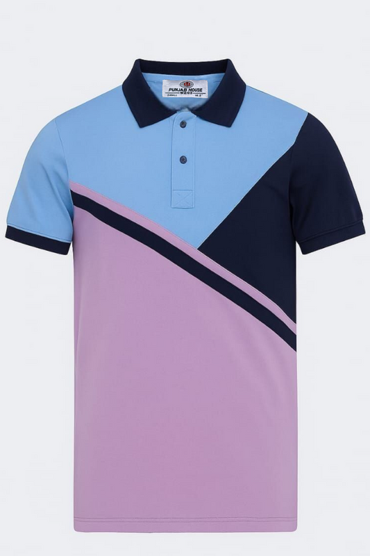 Men’s Color-Block Polo Shirt”