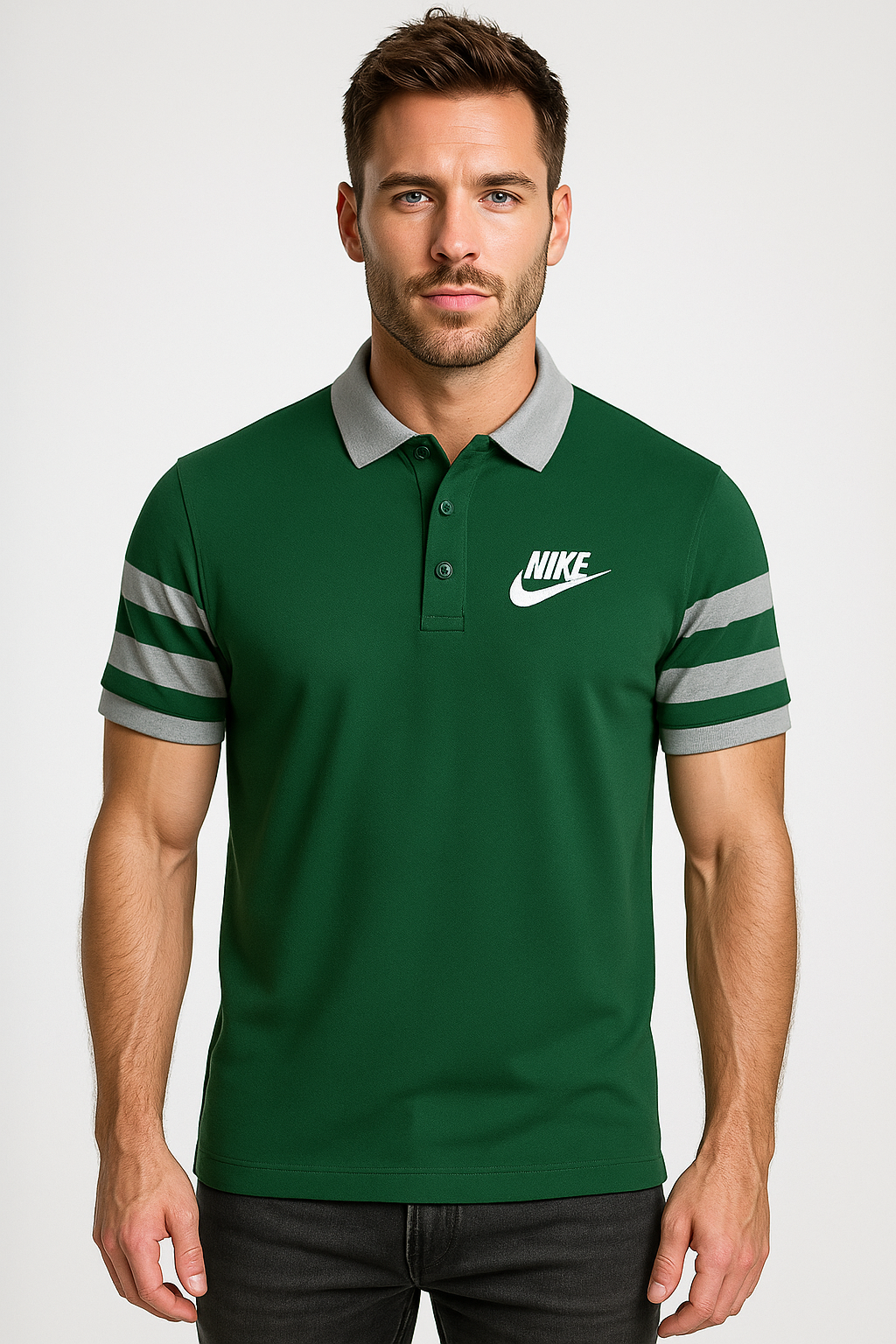 Men’s Green Polo Shirt – Punjab House