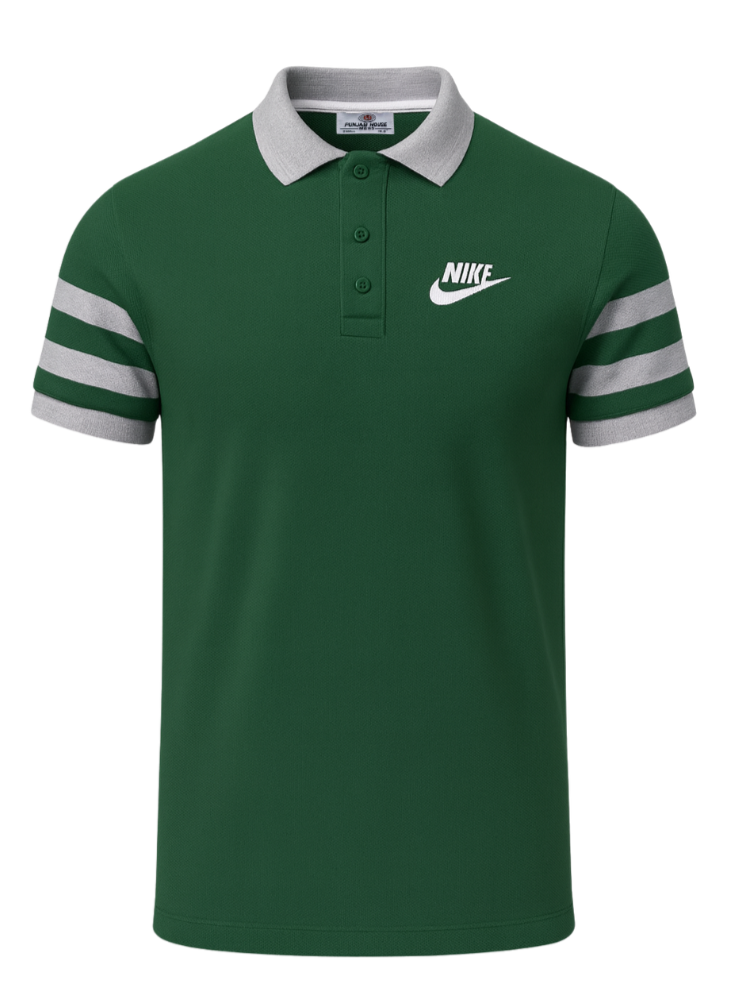 Men’s Green Polo Shirt – Punjab House