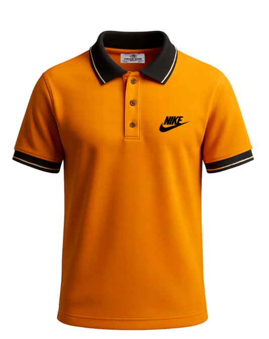 Men’s Orange Polo Shirt