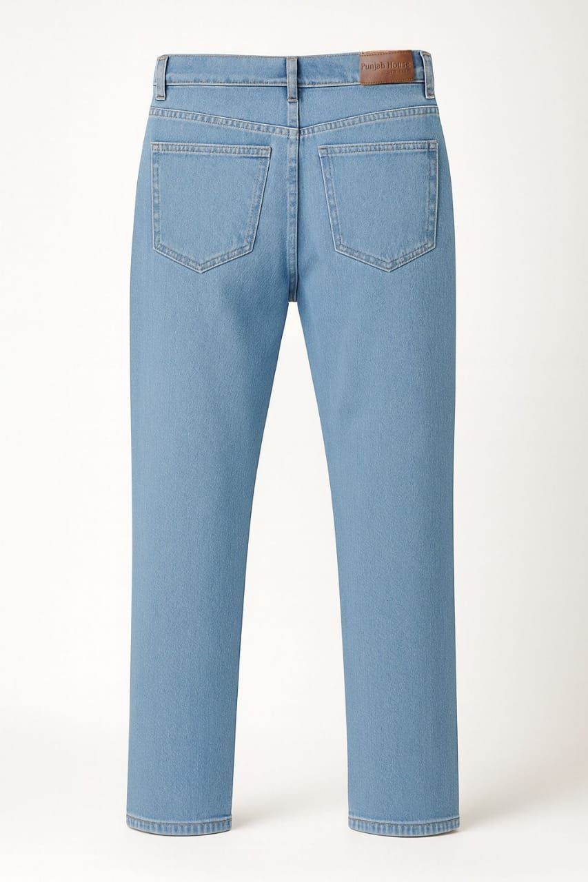 Men’s Baggy Fit Light Blue Denim Jeans – Punjab House